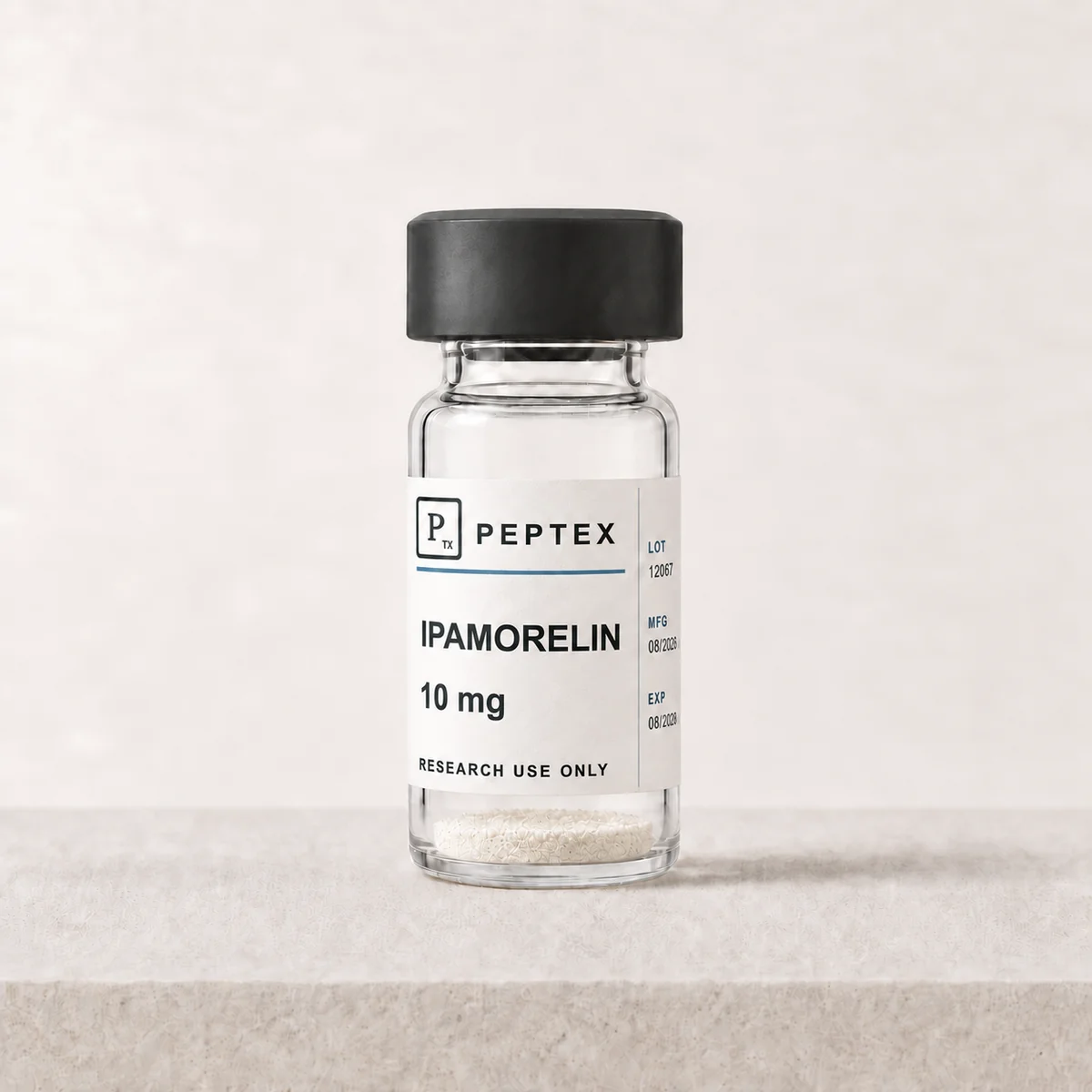 Ipamorelin 10 mg – frontale productfoto